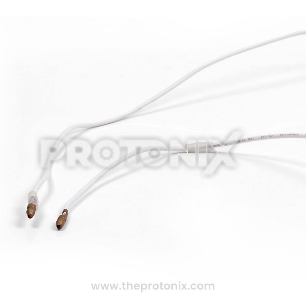 Close-up of wiring connectors used in refrigerator 10 Inch defrost heater element