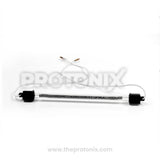 Front profile of 10 Inch defrost heater element for refrigerator with transparent casing