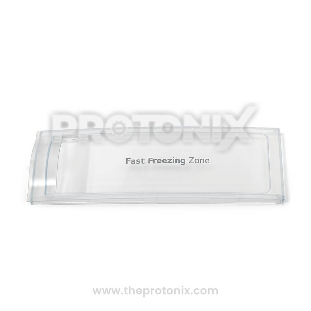 Front view of freezer door for LG single-door refrigerator with pin-type lock (MCV63333510)