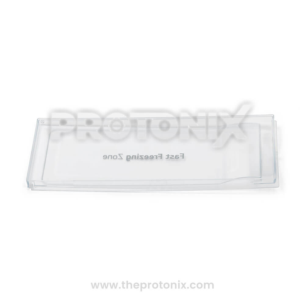 Back profile of freezer door for LG refrigerator single-door design with pin lock attachment