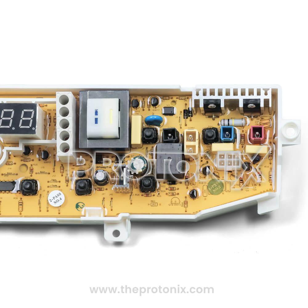 Samsung top-load 8-button PCB XQB-52S7A-01 designed for washing machine control system