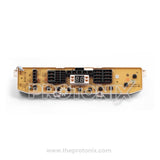 Front view of LG top-load 10-button PCB (LG801MEMORY) with digital display