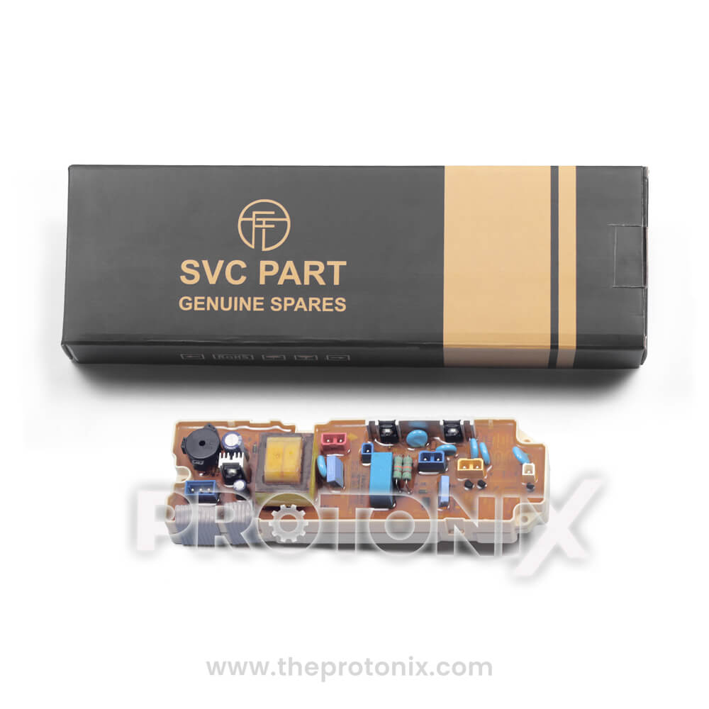 LG top-load 4-button PCB (EBR30138003) with protective box packaging