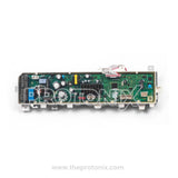 Front view of Samsung inverter top-load 12-button PCB 2-relay with green circuit board and components ( type-1)
