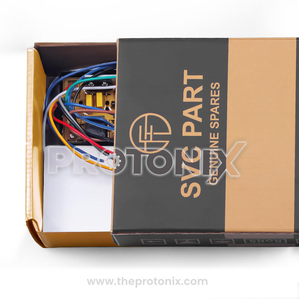 Universal PCB for top-load washing machine IND 6688 inside box for safe storage and handling