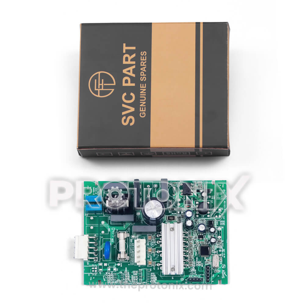 Godrej inverter refrigerator PCB (model-specific) with protective box for safe handling and delivery