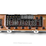 LG inverter top-load 11-button PCB with display and brown board with buttons