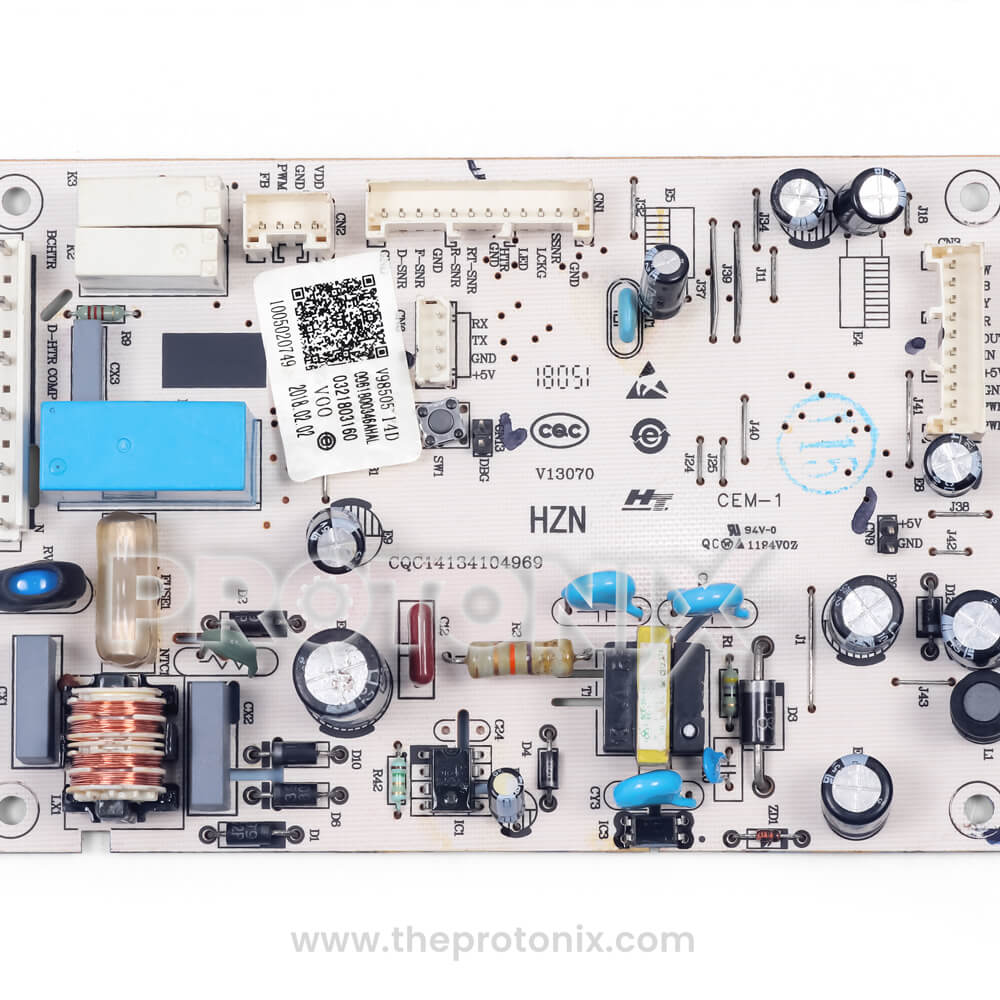 Haier double-door refrigerator PCB (Type A) with soldering and printed labels