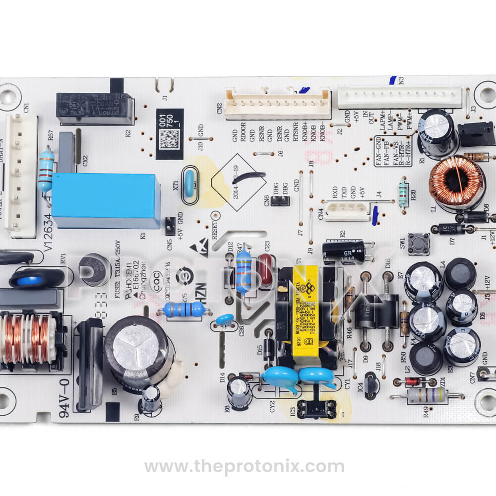 Haier double-door refrigerator PCB (Type B) with capacitors and resistors with strong white board