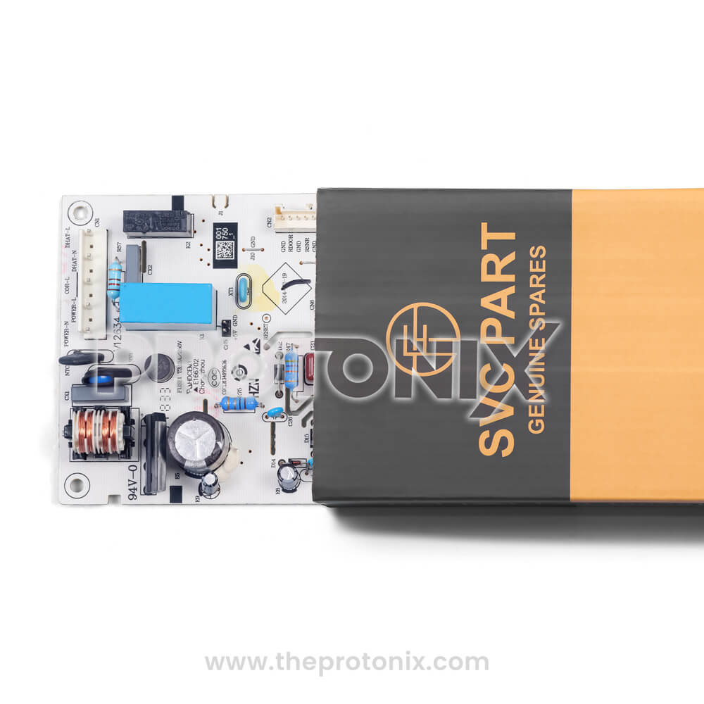 Samsung double-door refrigerator PCB (convert type) securely packed inside box for handling and transport