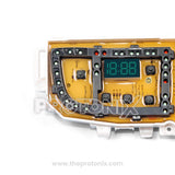 Close-up of Samsung top-load 18-button PCB (DC92-01470B) made with strong PCB board and electronic parts