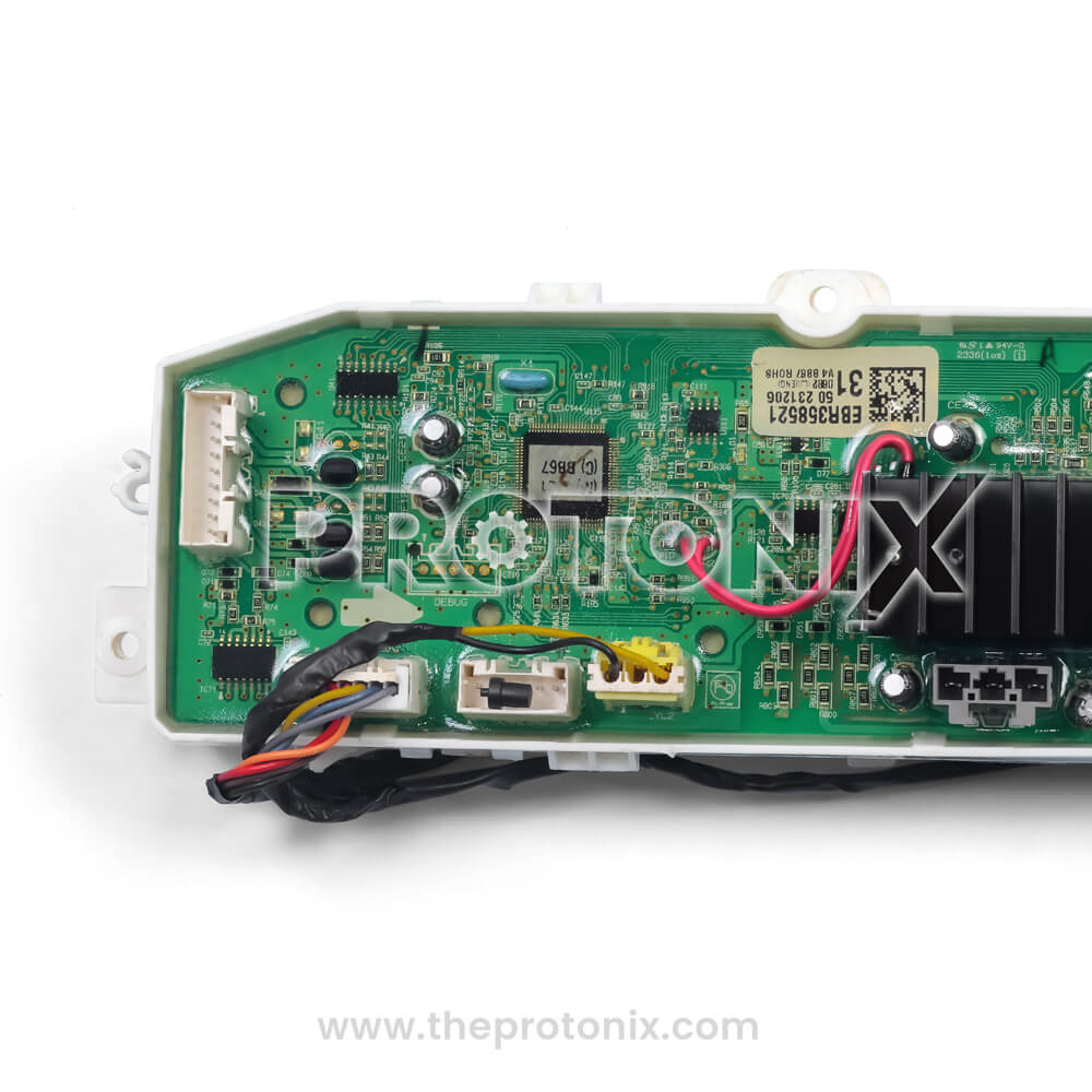 LG inverter top-load 5-button PCB made with strong PCB board and quality components
