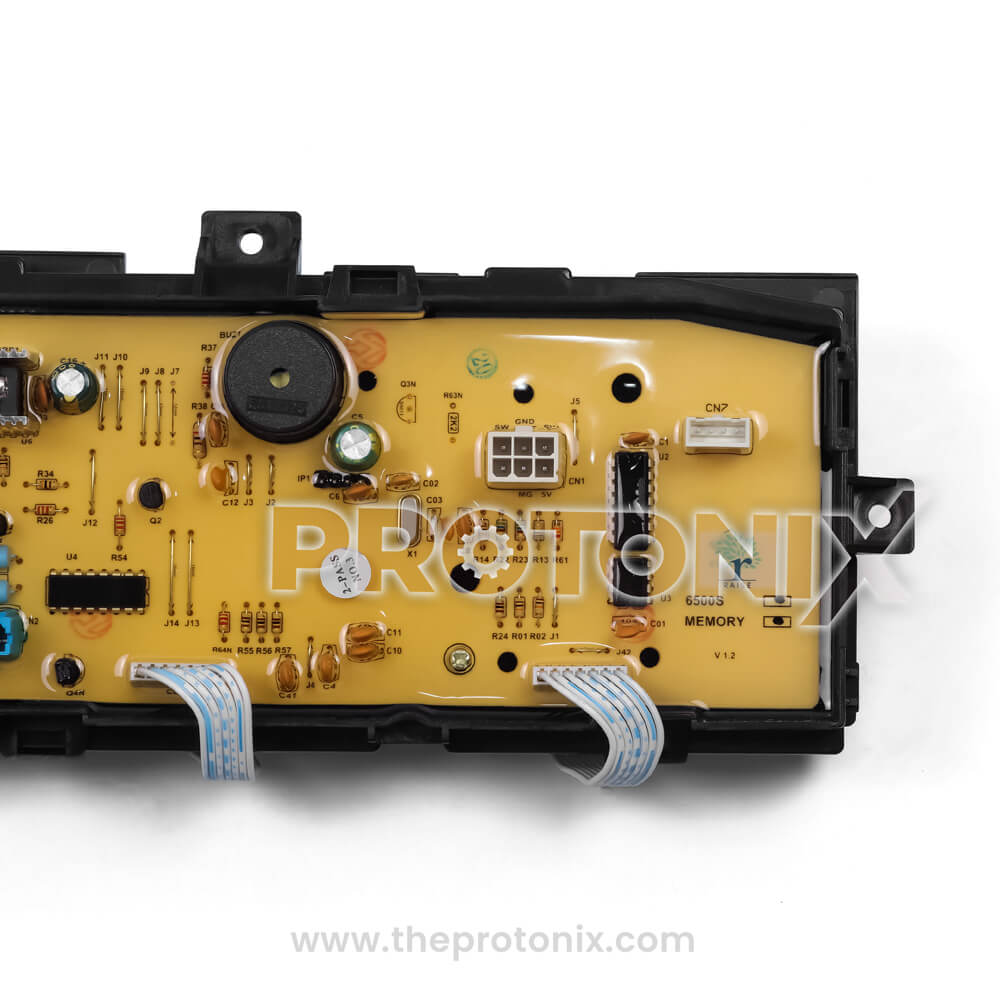 IFB top-load 7-button PCB (6500S) focused section with visible codes