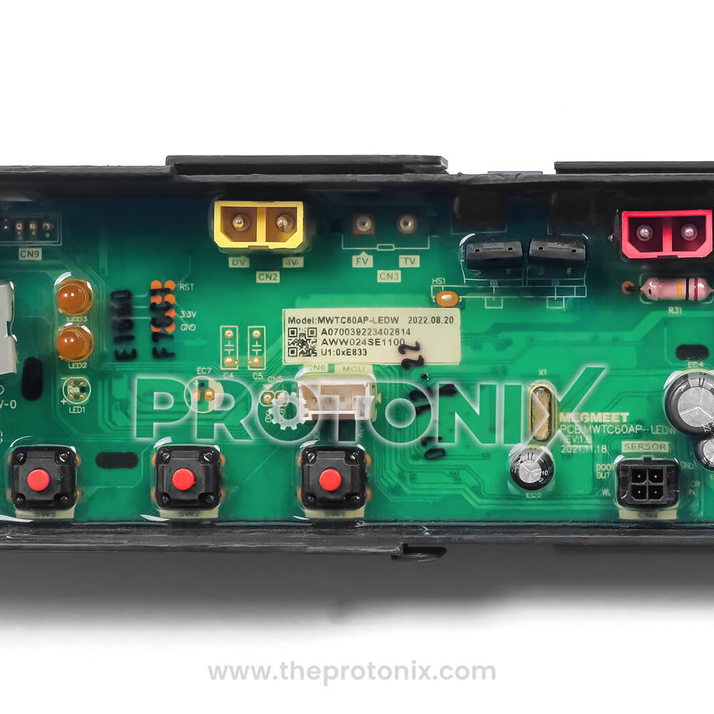 Panasonic top-load 4-button PCB made with strong green board and high quality electronic components