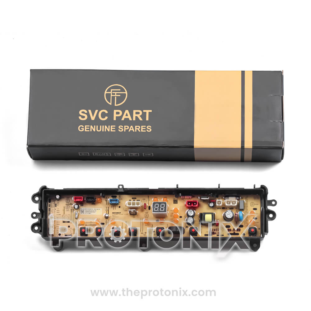 Panasonic top-load 7-button PCB with protective box for safe delivery and handling