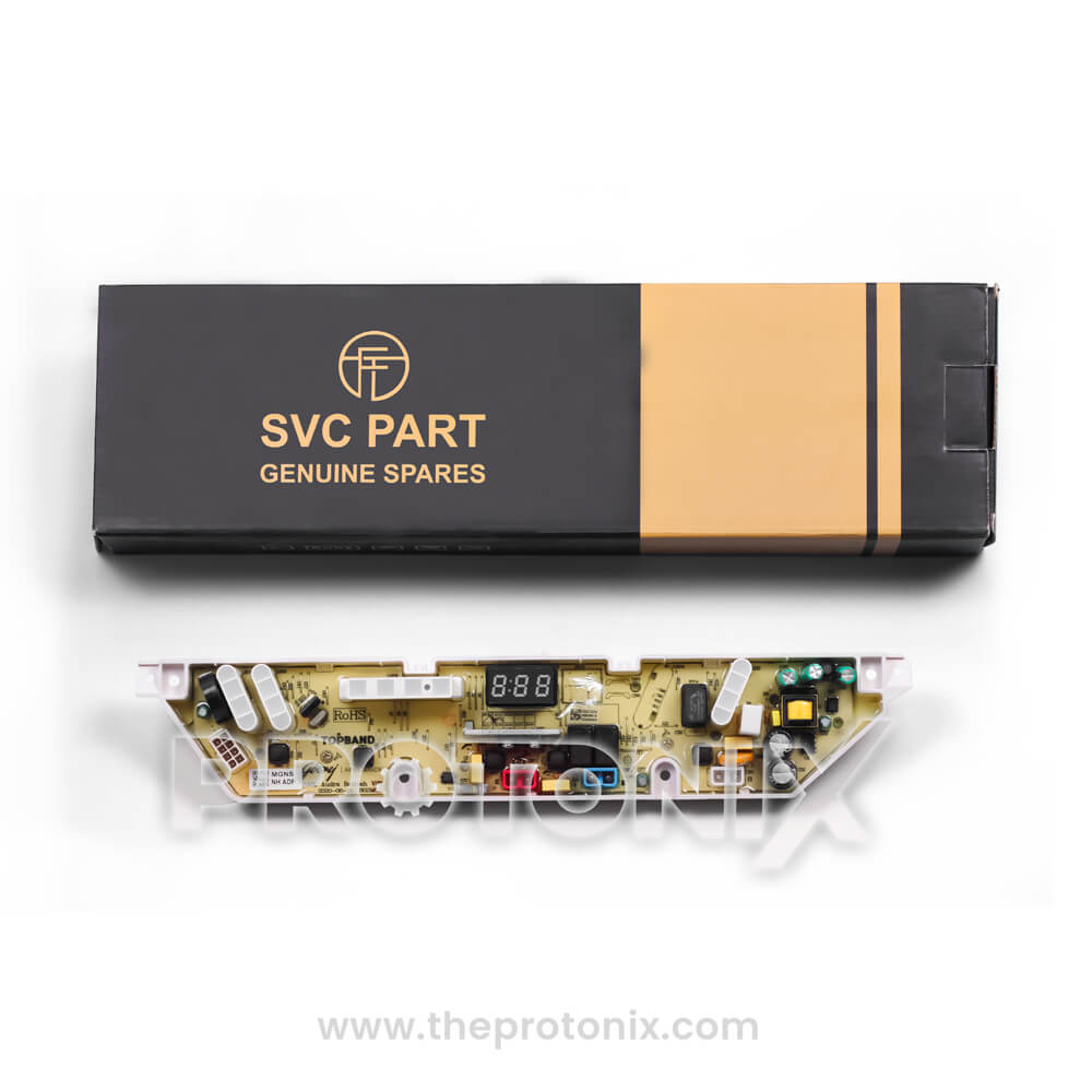 Godrej top-load 5-button PCB with protective box for safe delivery and handling