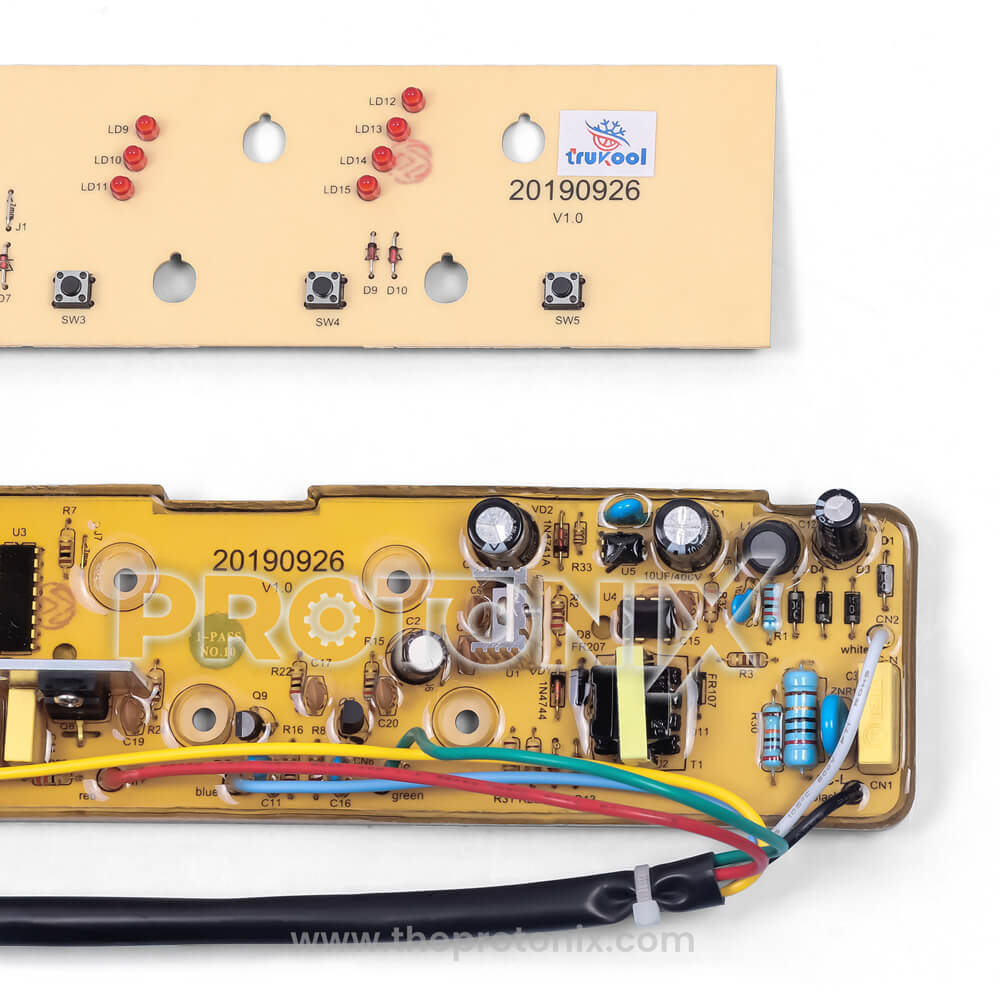 Whirlpool 6th Sense top-load PCB made with high quality PCB board, copper coating, and electronic parts