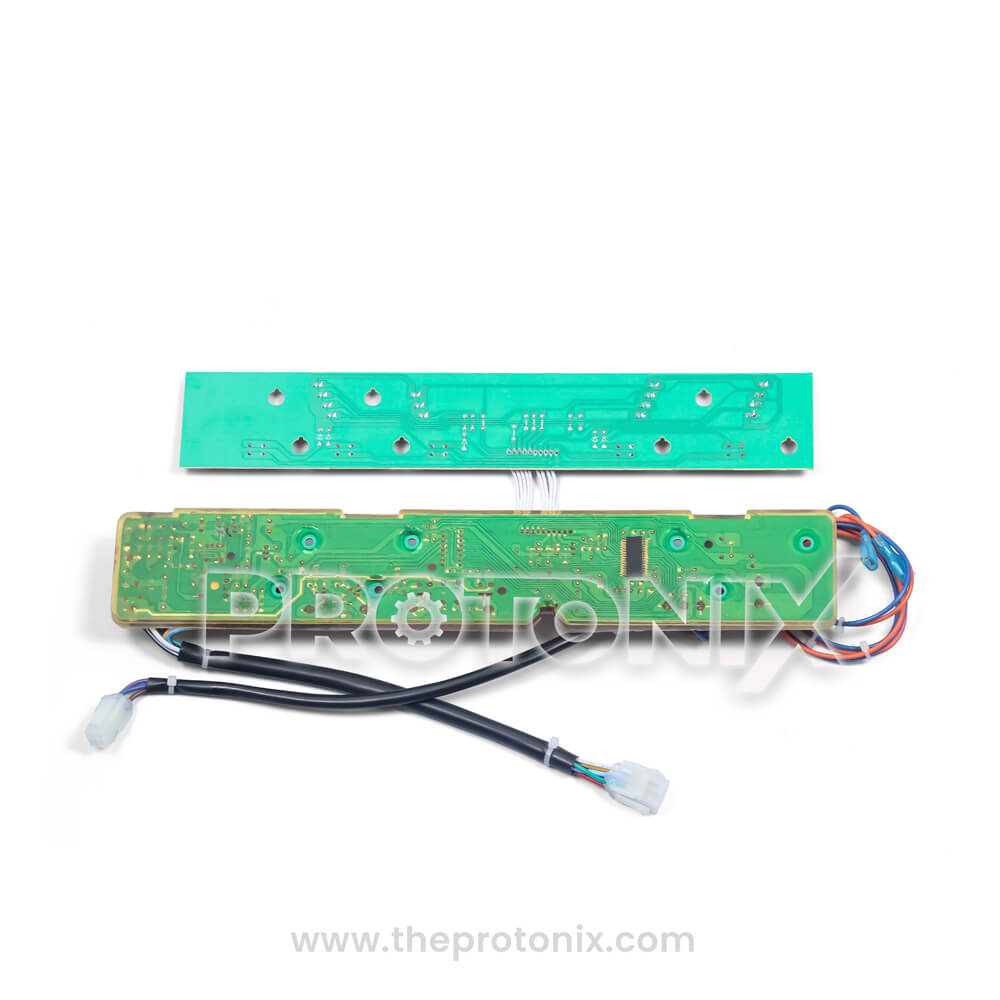 Back profile of Whirlpool 6th Sense top-load PCB strong build with strong copper tracks and stable solder joints