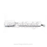 Back profile of Whirlpool top-load 123 6-button PCB (M1 memory) with strong plastic casing with strip joints
