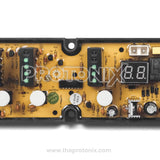 Center of Godrej top-load 5-button PCB (2-digit display) made with high-quality PCB board and  electronics parts