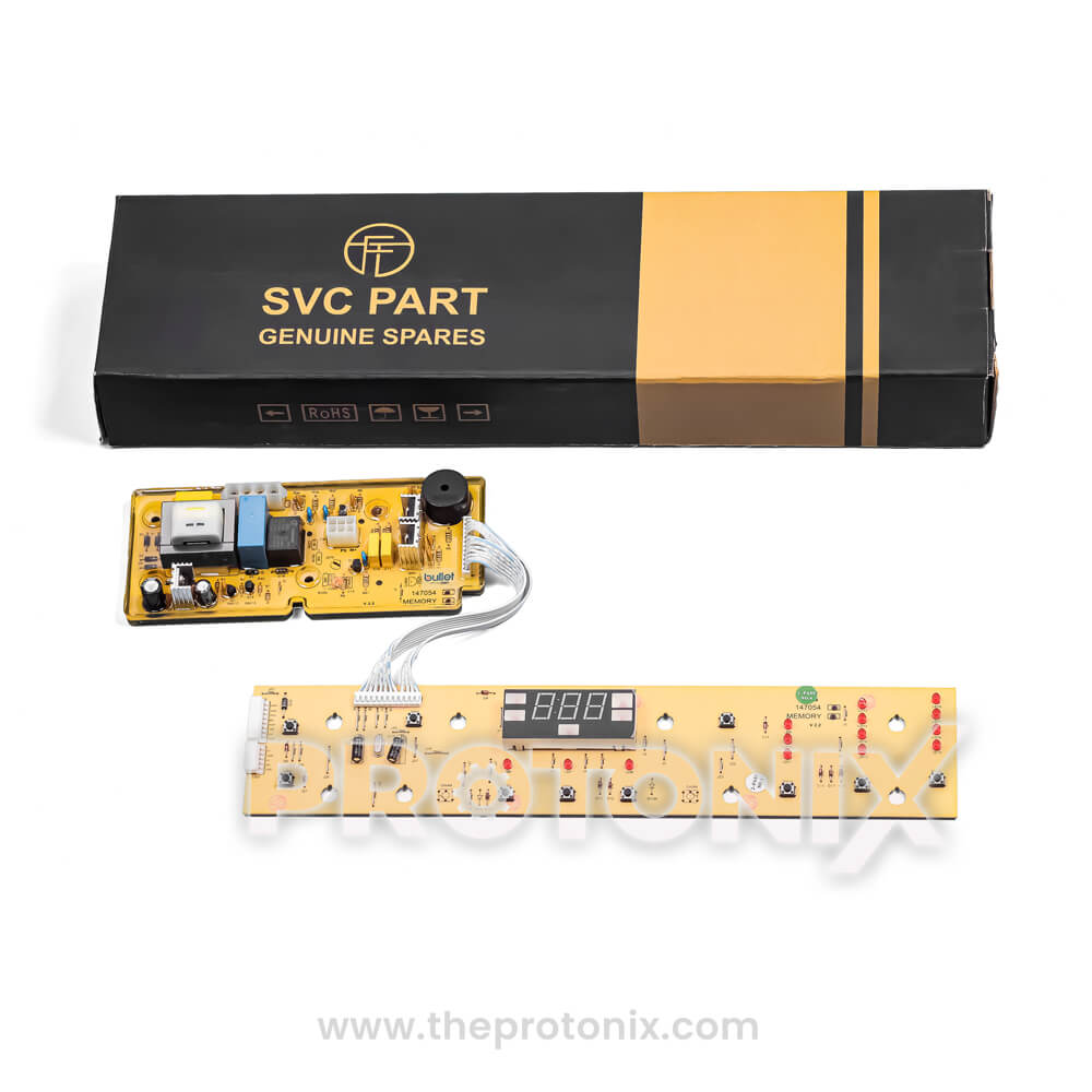 Whirlpool 360 top-load 10-button PCB (147054) with protective box for safe storage and transport