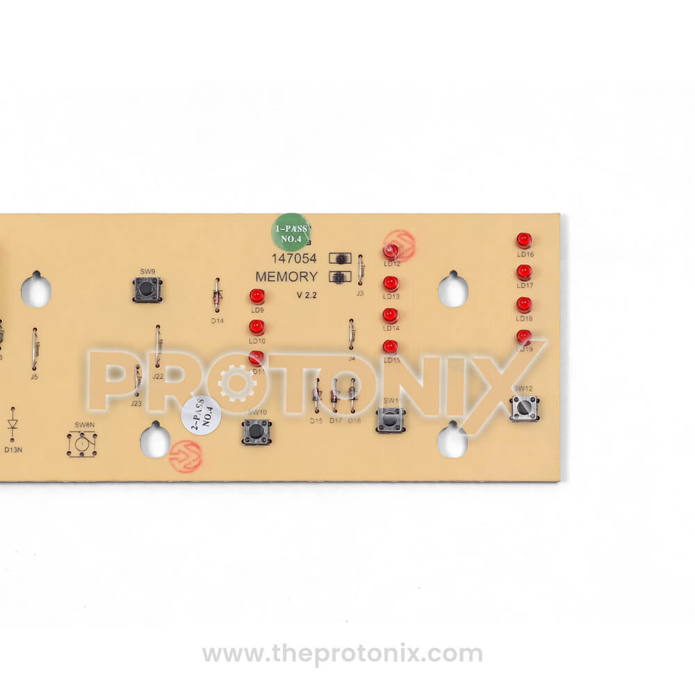 Whirlpool 360 top-load 10-button PCB (147054) made with strong PCB board and electronics