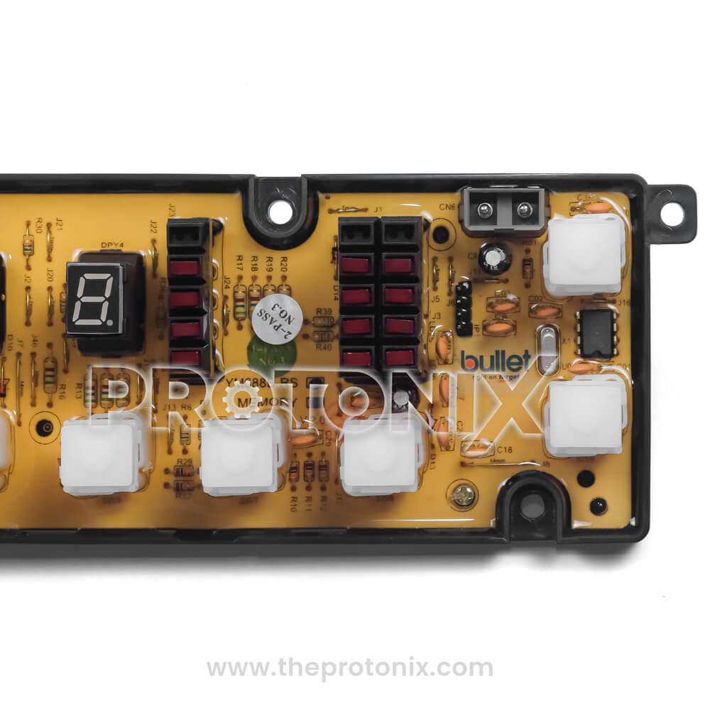 Videocon digi marine top-load 10-button PCB (YM688B-RS) with casing and buttons