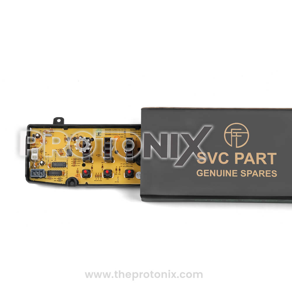 Protective packing of IFB top load washing machine PCB MAM80 S2002 5LED inside box for safe delivery