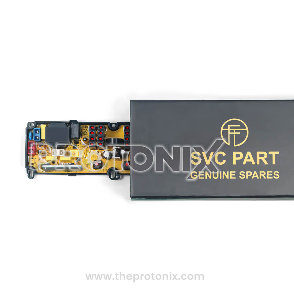 Lloyd top-load 6-button PCB placed securely inside box for delivery safety