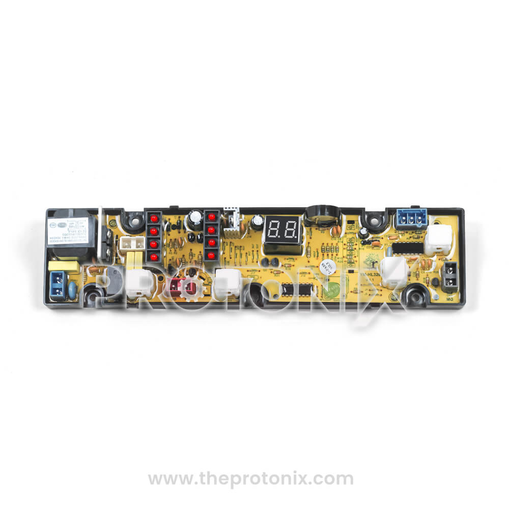 Front profile of 4-button PCB for top-load washing machine (YM-HL328)