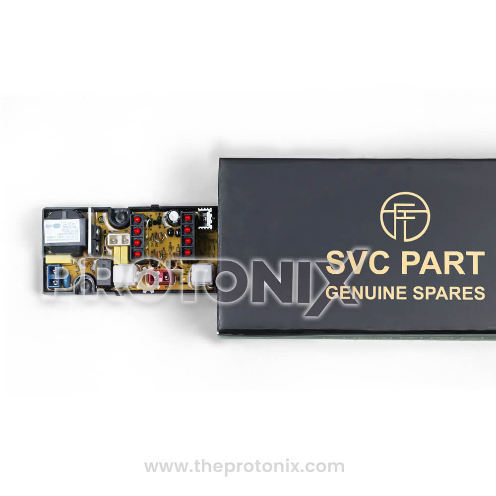 4-button PCB for top-load washing machine (YM-HL328) packed securely inside box for safe delivery