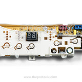 Haier top-load 4-button PCB (YM-IND06) electronic board showing circuit section
