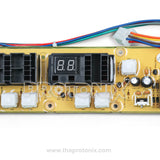 Close up view of Videocon top-load 7-button PCB (7SEGU225) control board
