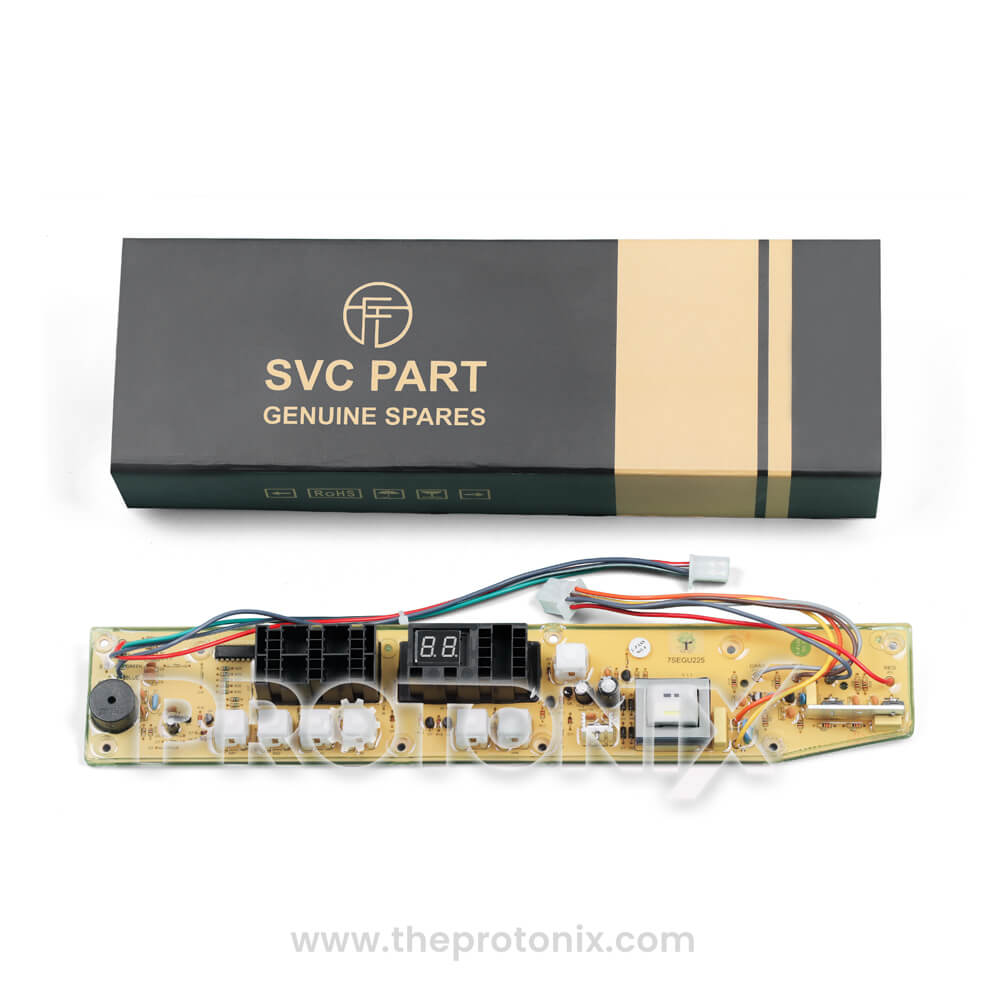 Videocon top-load 7-button PCB (7SEGU225) with strong box for safe handling