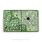 Back view of Samsung DA41-00821A inverter refrigerator PCB showing solder layout and trace patterns
