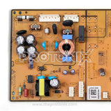 Close-up of main components on Samsung DA41-00821A refrigerator inverter PCB front side