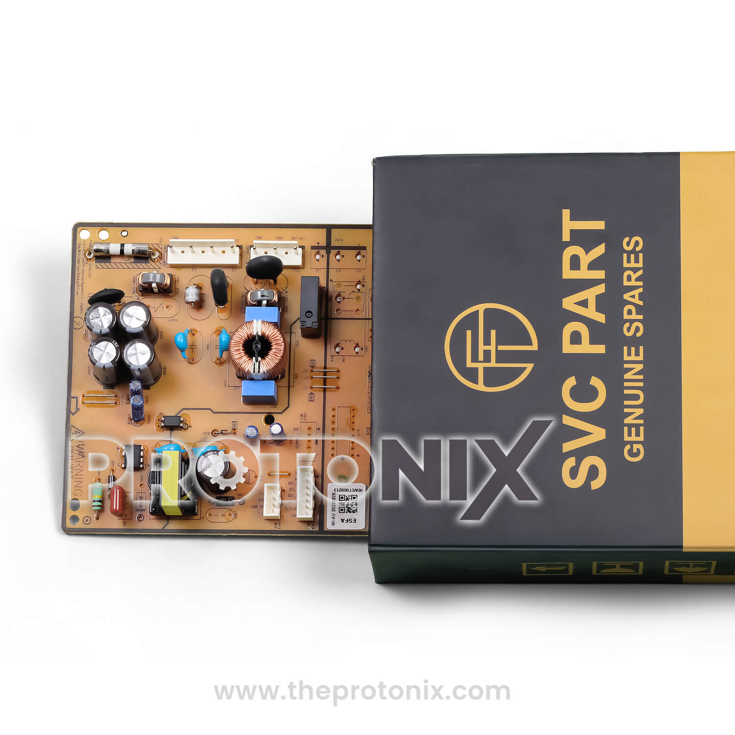 Samsung DA41-00821A refrigerator PCB partially inside product box