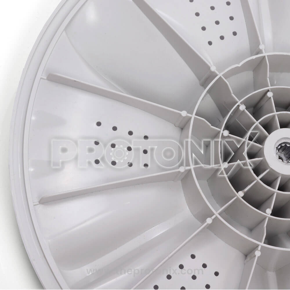 Back close-up of Croma pulsator used in top-load washing machine