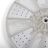 Back close-up of Croma washing machine pulsator white color with cap