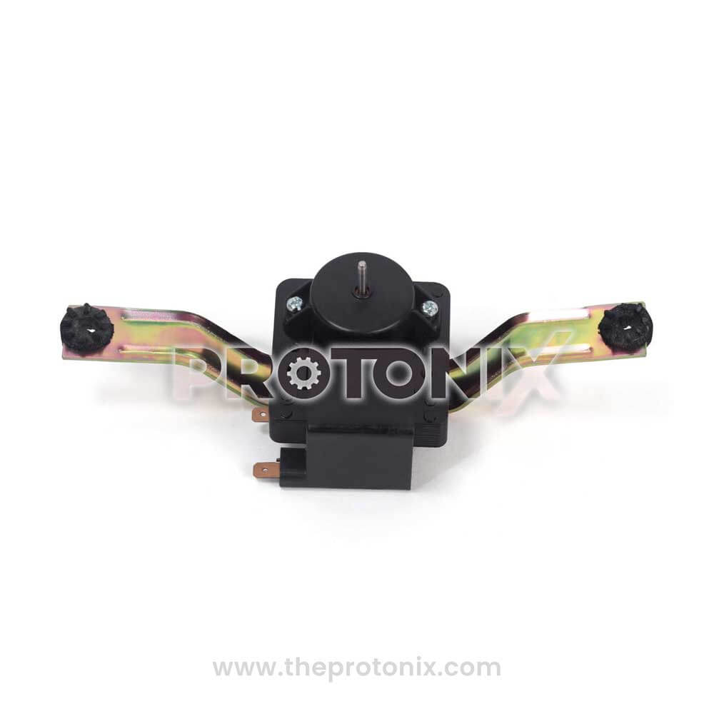 Front view of 220-240V fan motor for Whirlpool refrigerator