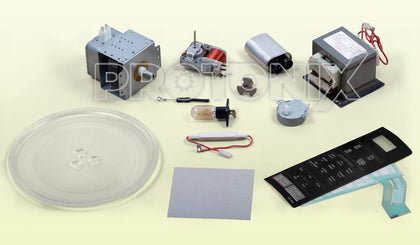 Spare parts for microwave ovens