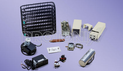 Collection of spare parts used in deep freezers